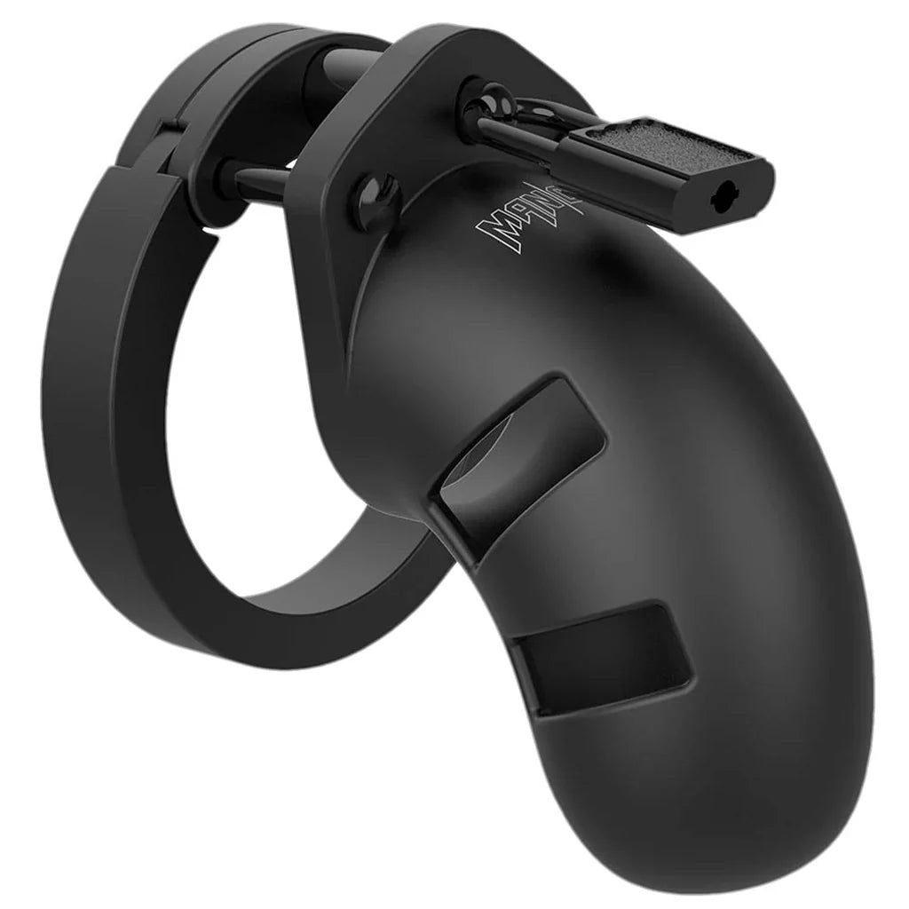 ManCage 20 3.5 Inch Silicone Cock Cage in Black – Edmonton – packaging view