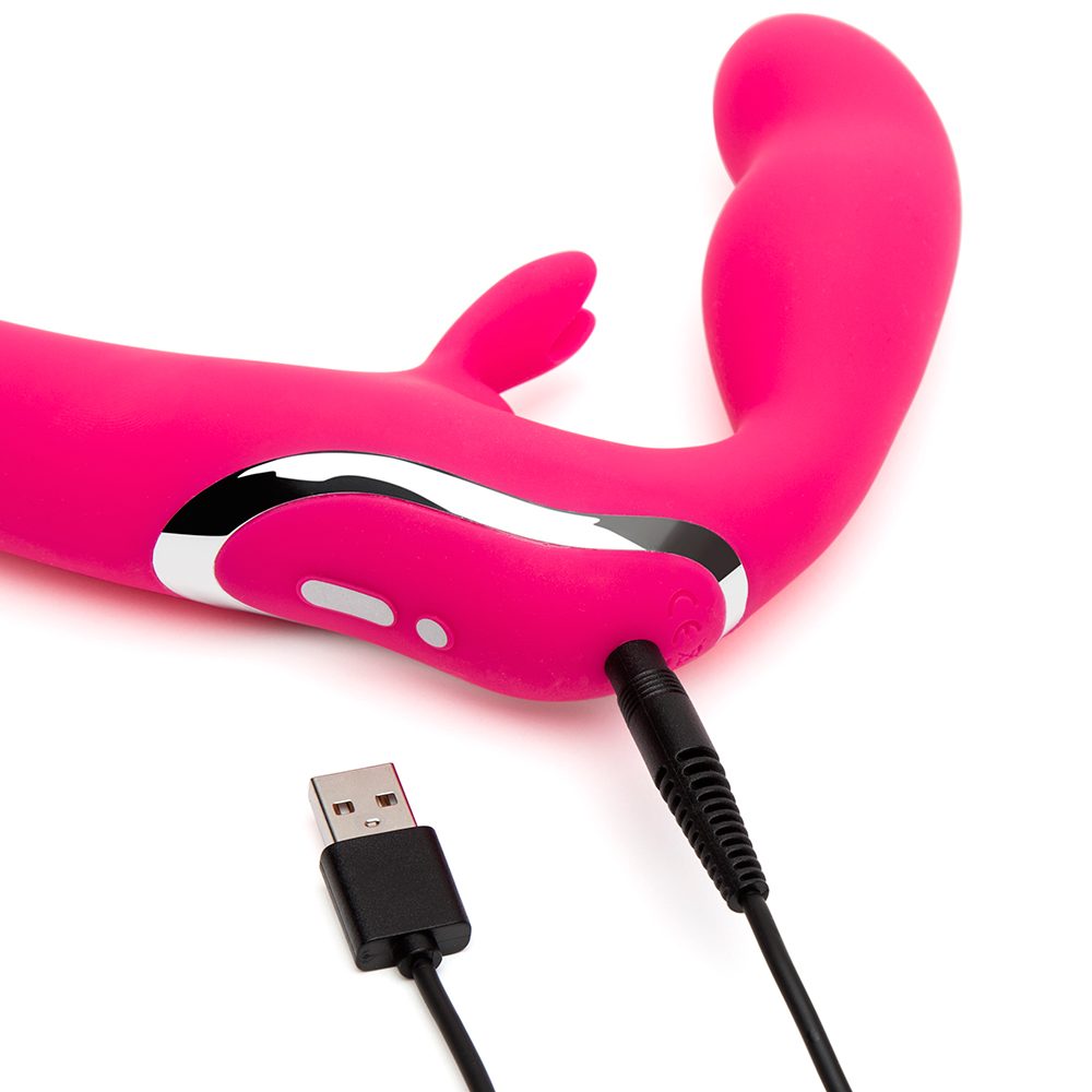 Rechargeable Strapless Strap On Pink — photo 6
