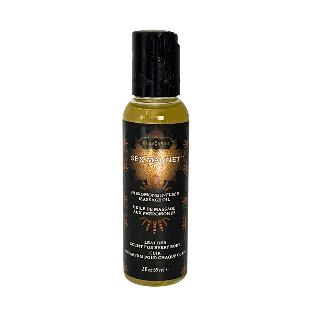 Sex Magnet 2 oz Massage Oil Leather Scent