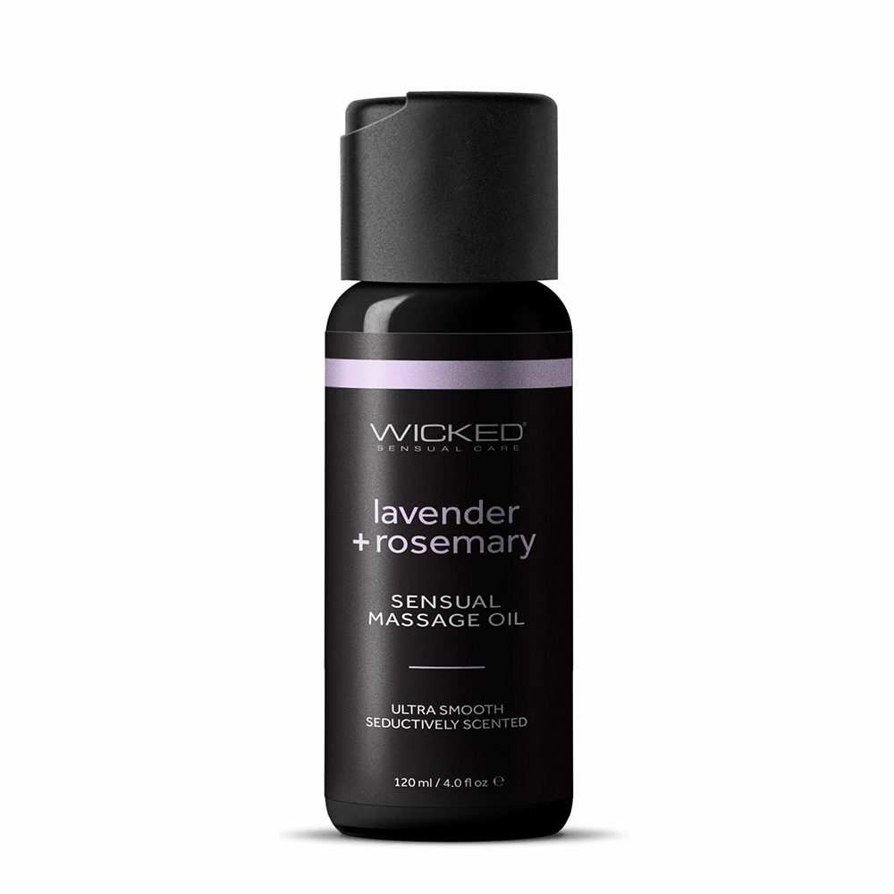 4 oz Sensual Massage Oil Lavender & Rosemary