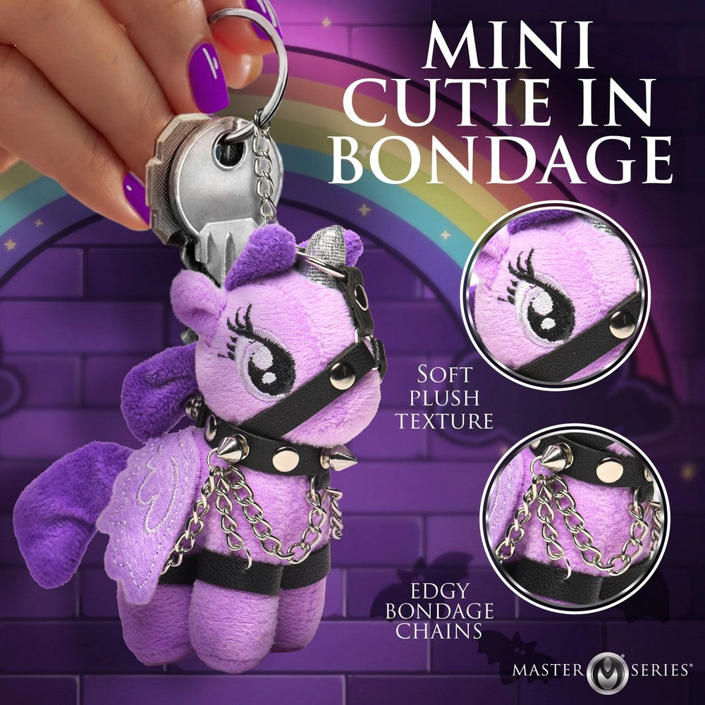 Raven Plum Bondage Pony Keychain Purple — photo 5
