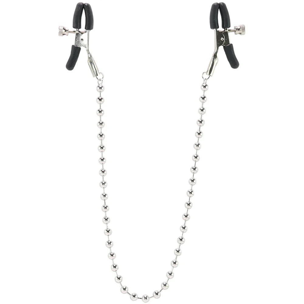 Beaded Nipple Clamps in Silver – Edmonton adult boutique – features