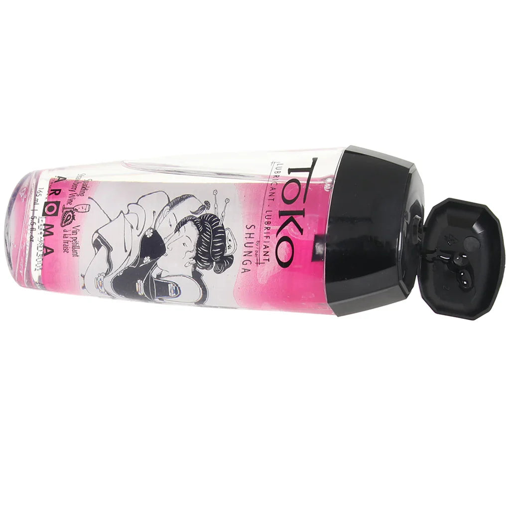 Toko Aroma Flavored Lube 5.5oz/163ml in Strawberry Wine – Edmonton adult boutique – features