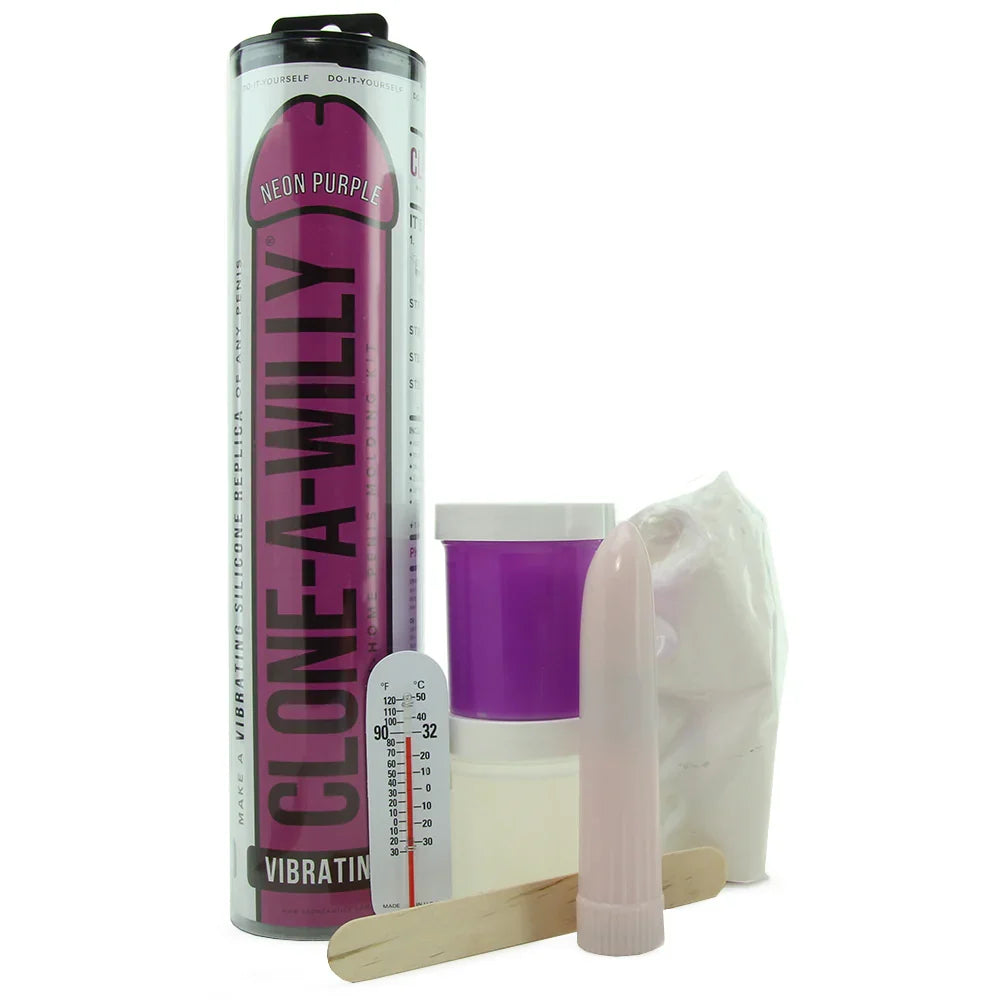 Clone-A-Willy Vibrator Kit in Neon Purple – Edmonton – packaging view