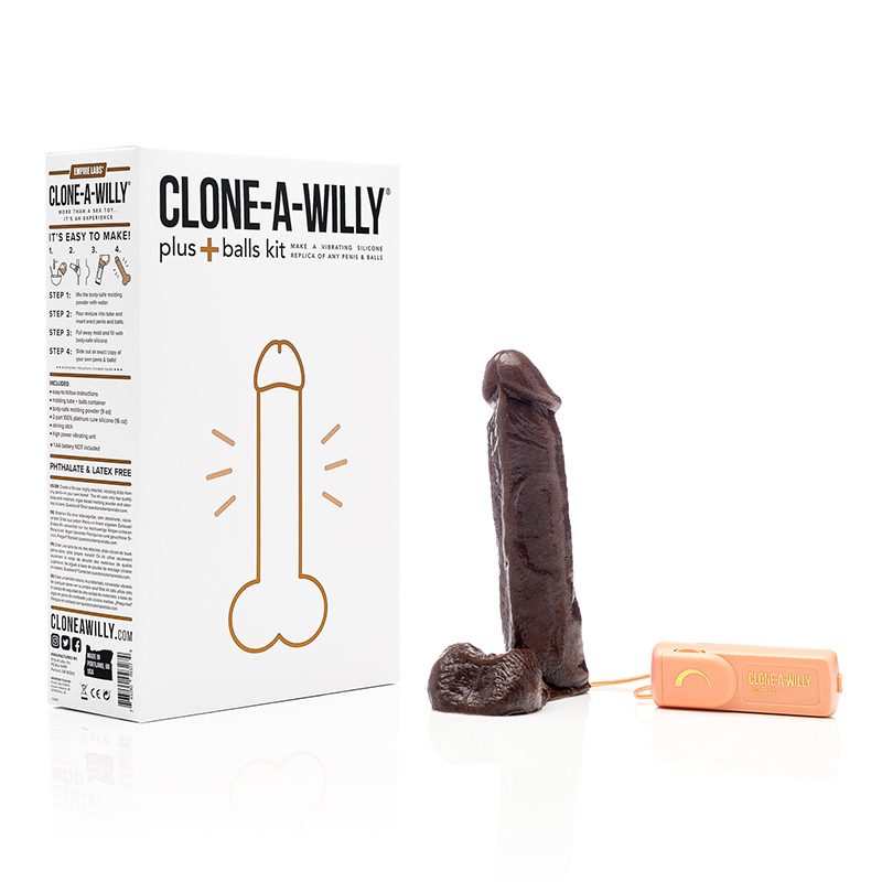 Vibrating Clone-A-Willy With BALLS Deep Tone