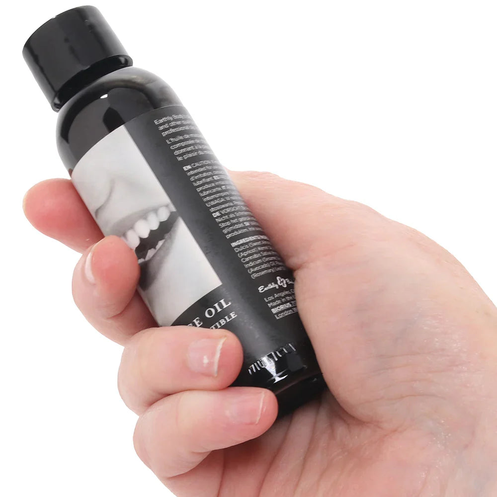 Edible Massage Oil 2oz/60ml in Cherry Burst – Heaven Boutique Edmonton – side view