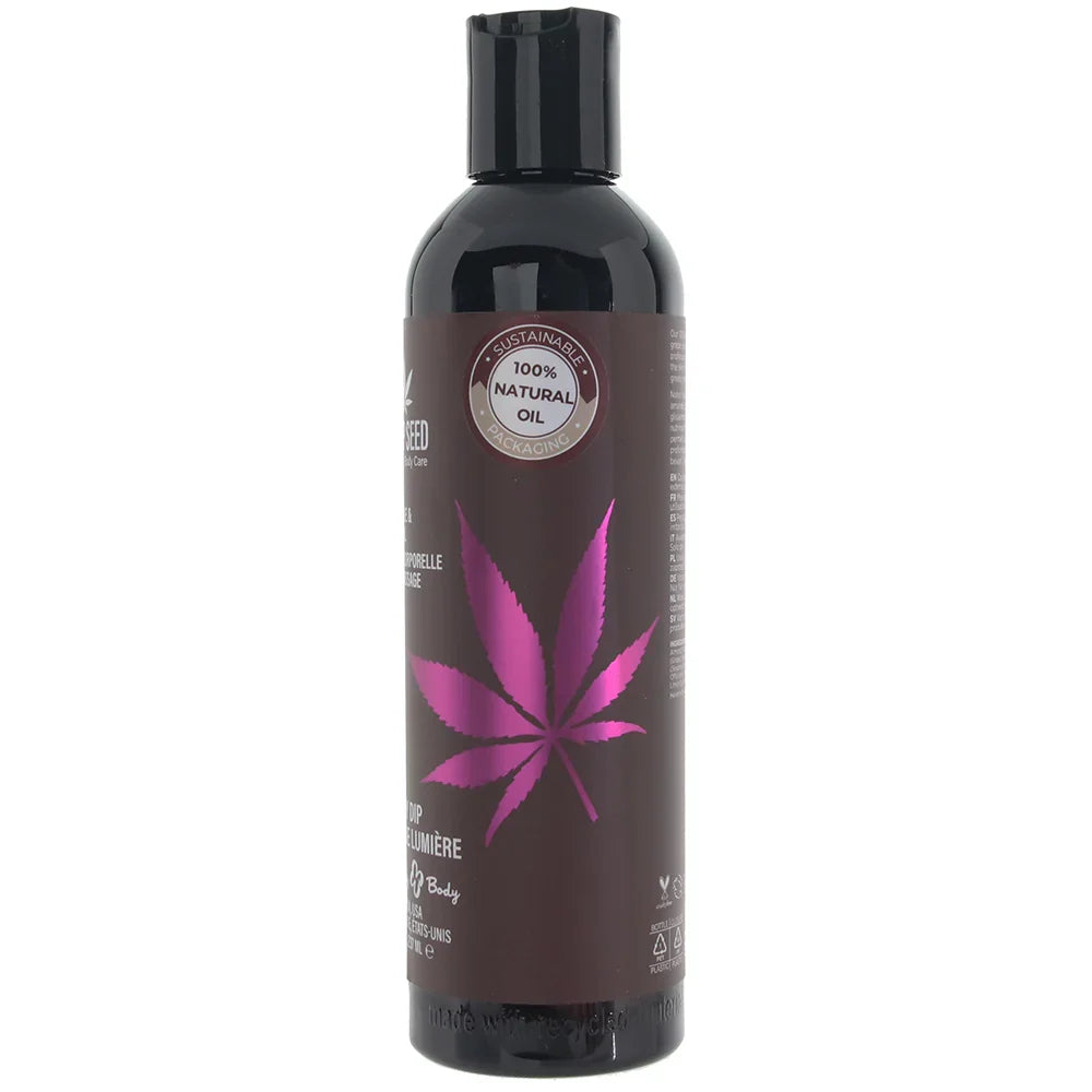 Hemp Seed Massage Oil 8oz/236ml in Skinny Dip – Edmonton adult boutique – features