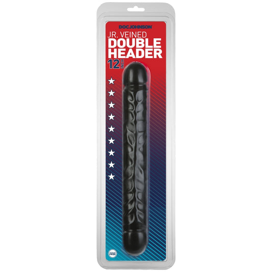 12 Jr. Veined Double Header Black