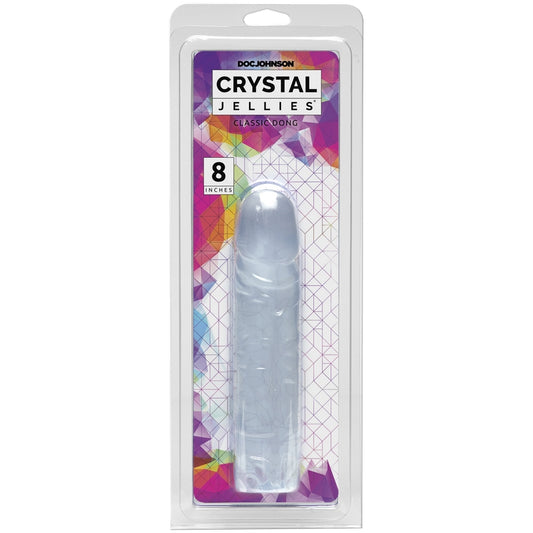 Classic 8″ Clear Crystal Jelly Dong