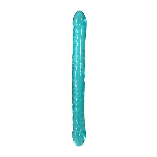 Crystal Jellies 18″ Teal Double Dong