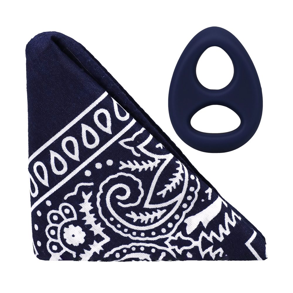 The Code Silicone C-Ring w/Bandana Navy Blue — photo 2