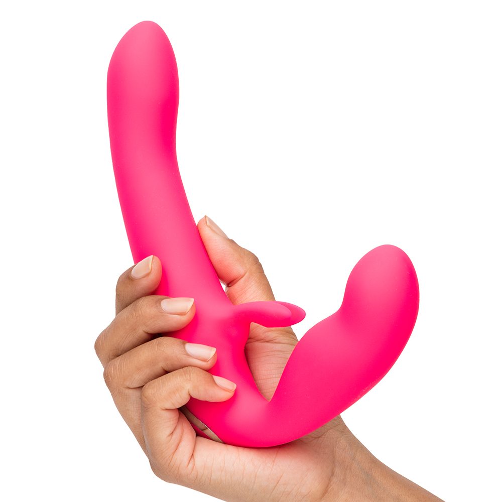 Rechargeable Strapless Strap On Pink — photo 3