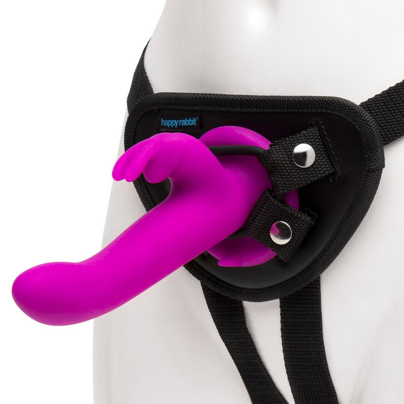 Vibrating Strap On Harness Set Purple — photo 2
