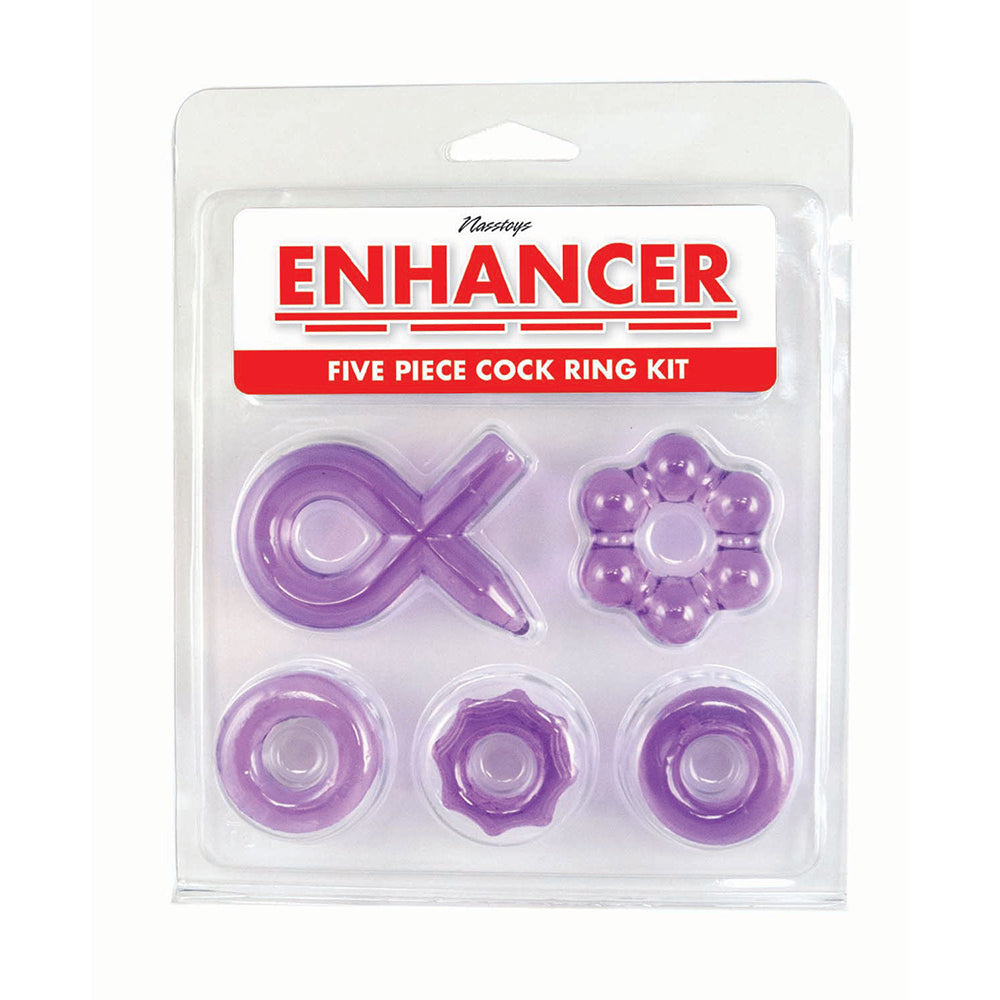 Enhancer 5 Piece Cockring Set Purple
