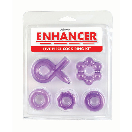 Enhancer 5 Piece Cockring Set Purple