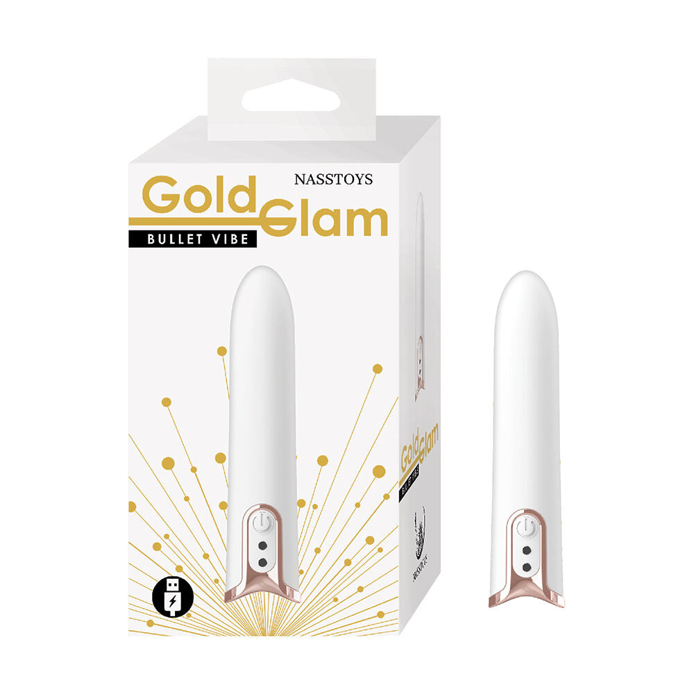Gold Glam Bullet White