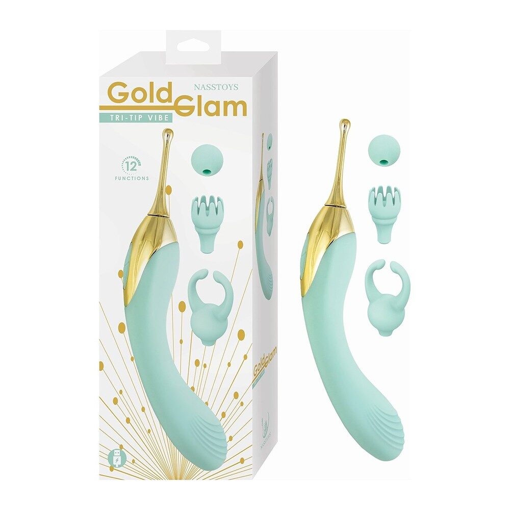 Gold Glam Tri-Tip Vibe Aqua
