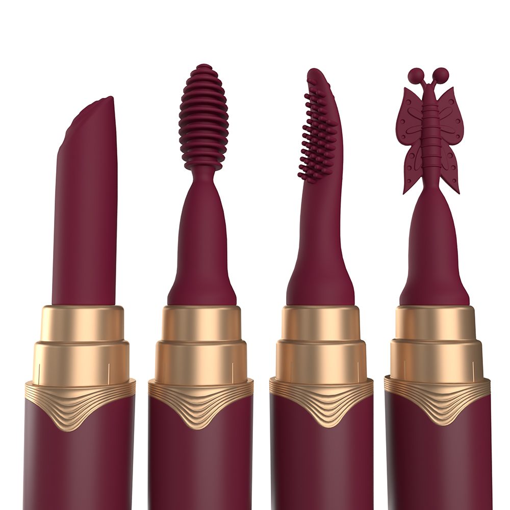 Rechargeable Vibrating Lipstick Merlot — photo 4