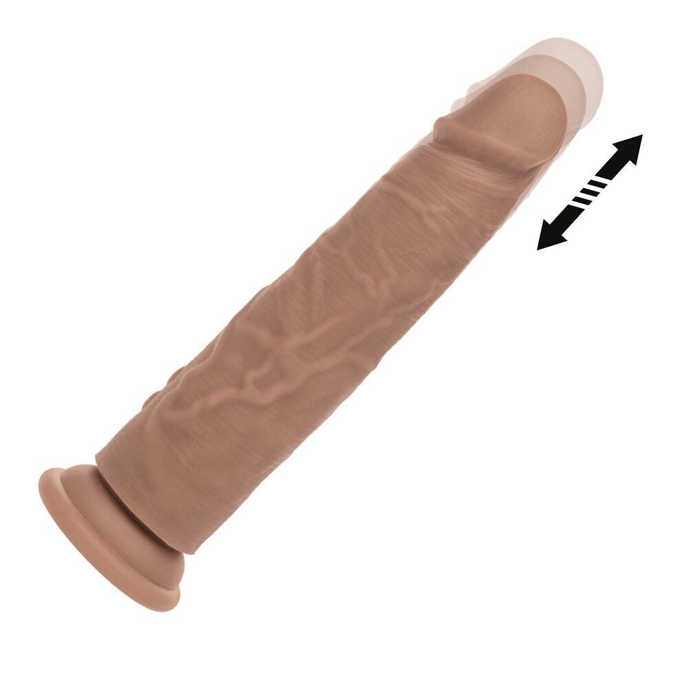 Silicone Studs Vibrating & Thrusting Brown — photo 3