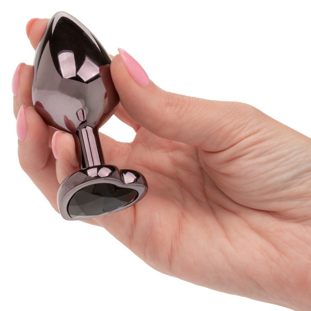 Jewel Black Diamond Heart Plug Large — photo 3
