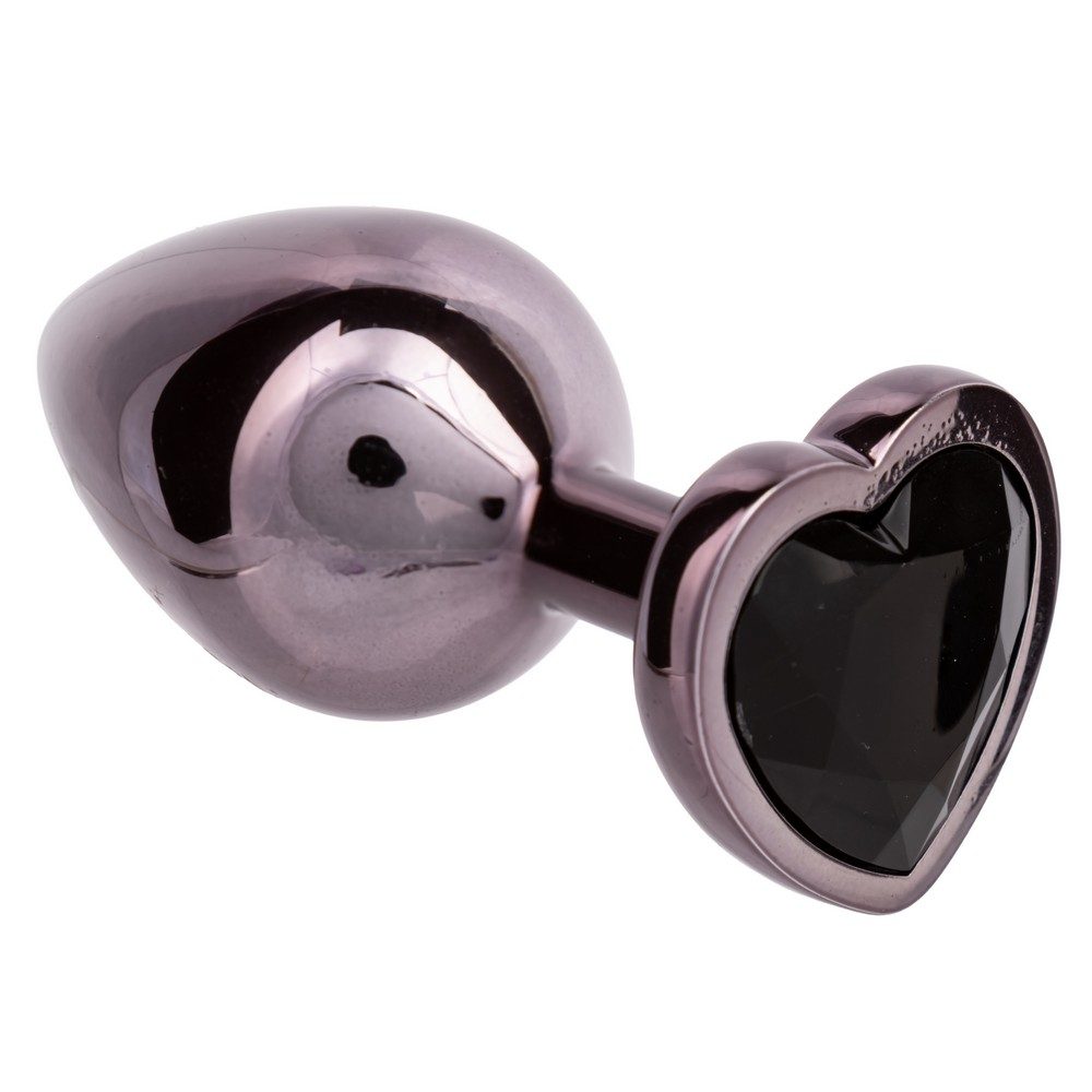 Jewel Black Diamond Heart Plug Large — photo 4