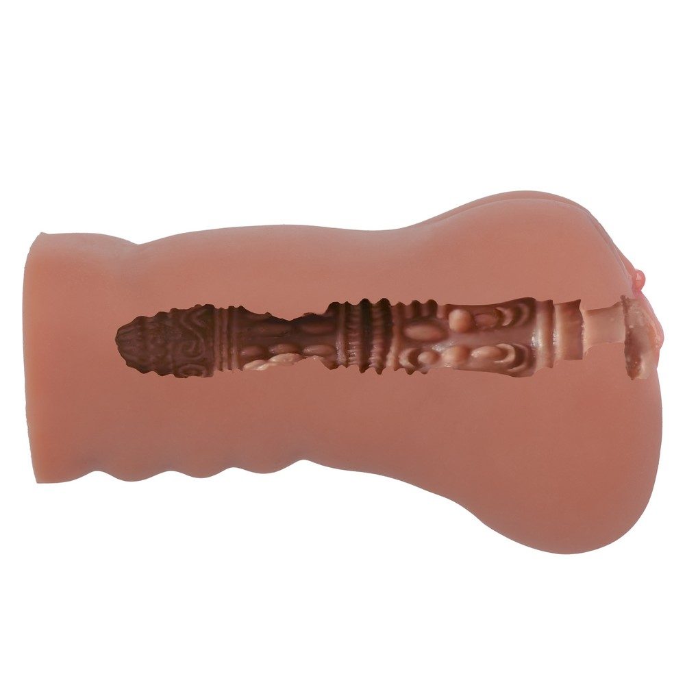 Stroke It Liquid Silicone Juicy Pussy Brown — photo 3