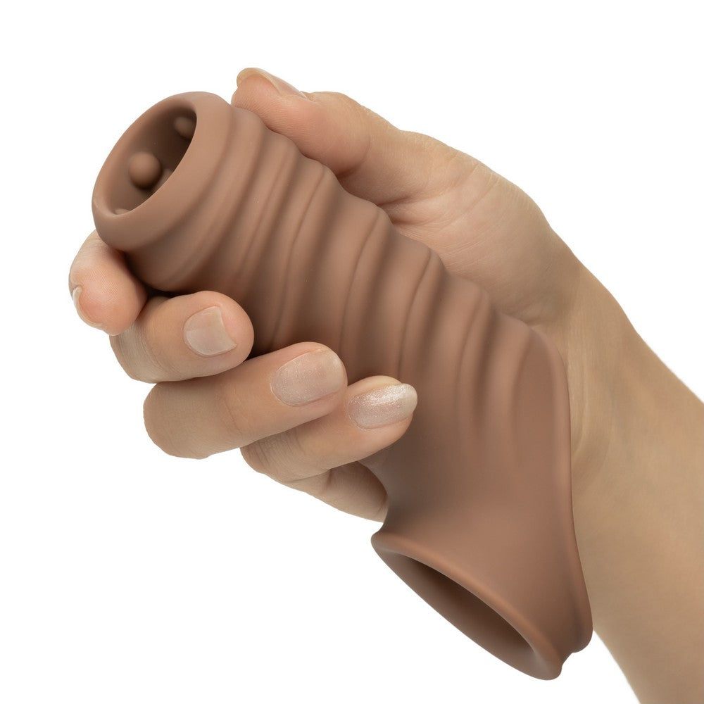 Liquid Silicone Reversible Sleeve Brown — photo 3