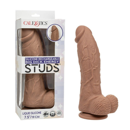 Silicone Big Dick Energy Studs Brown