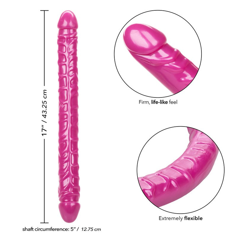Size Queen 17” Double Dong Pink — photo 3