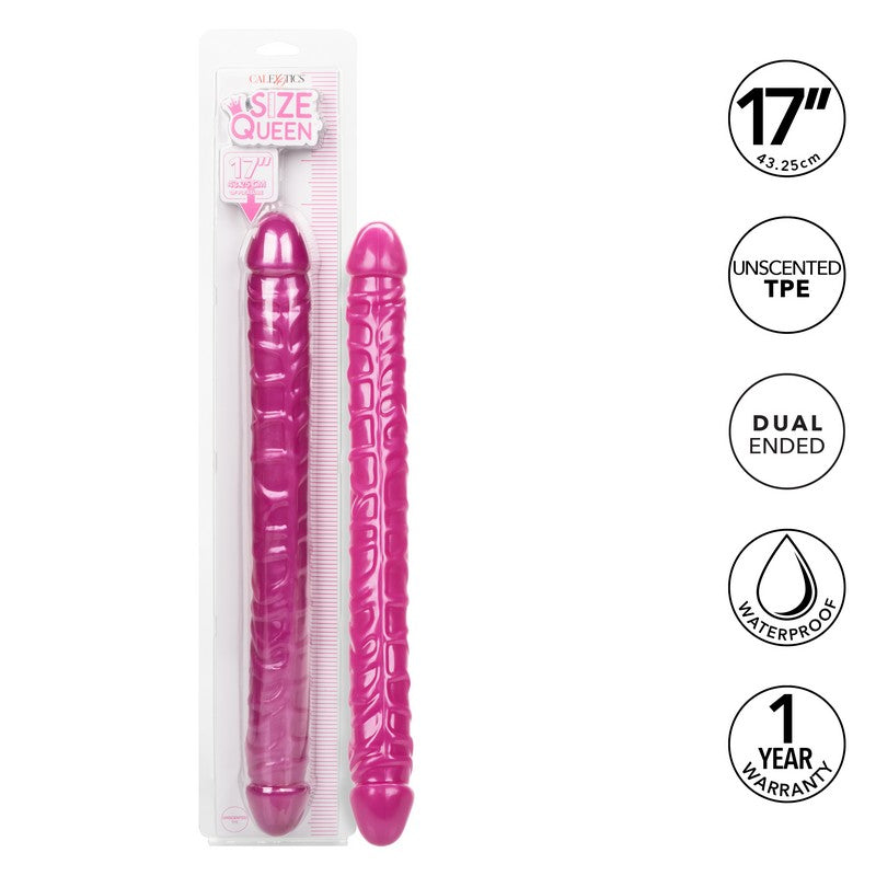 Size Queen 17” Double Dong Pink — photo 4