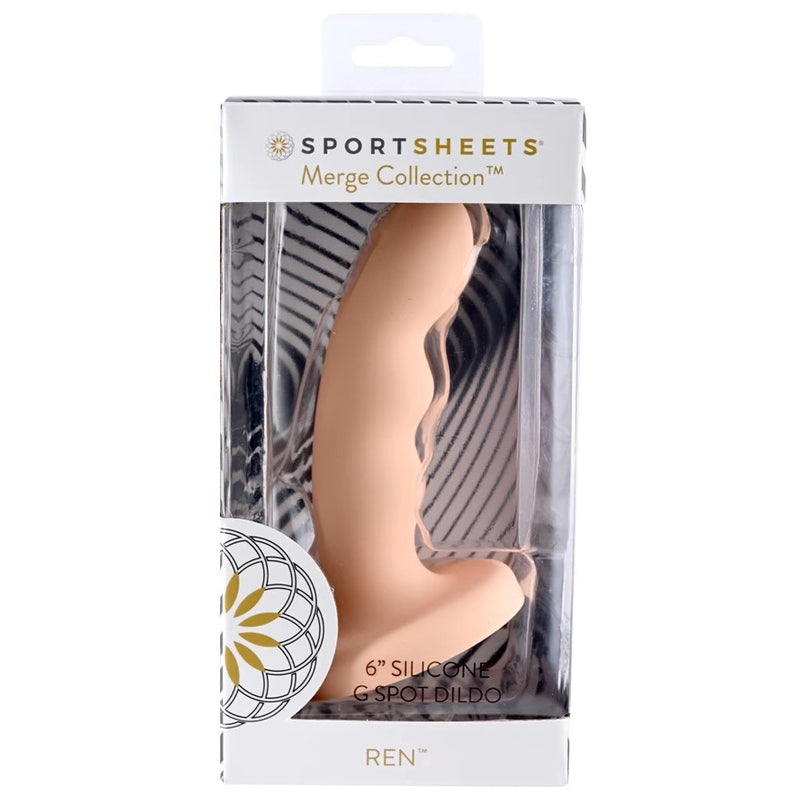 Ren 6” Silicone Dildo Peach — photo 3