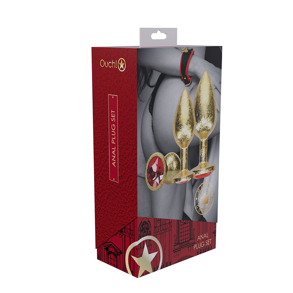 Milan Collection Metal Anal Plug Set Gold — photo 2