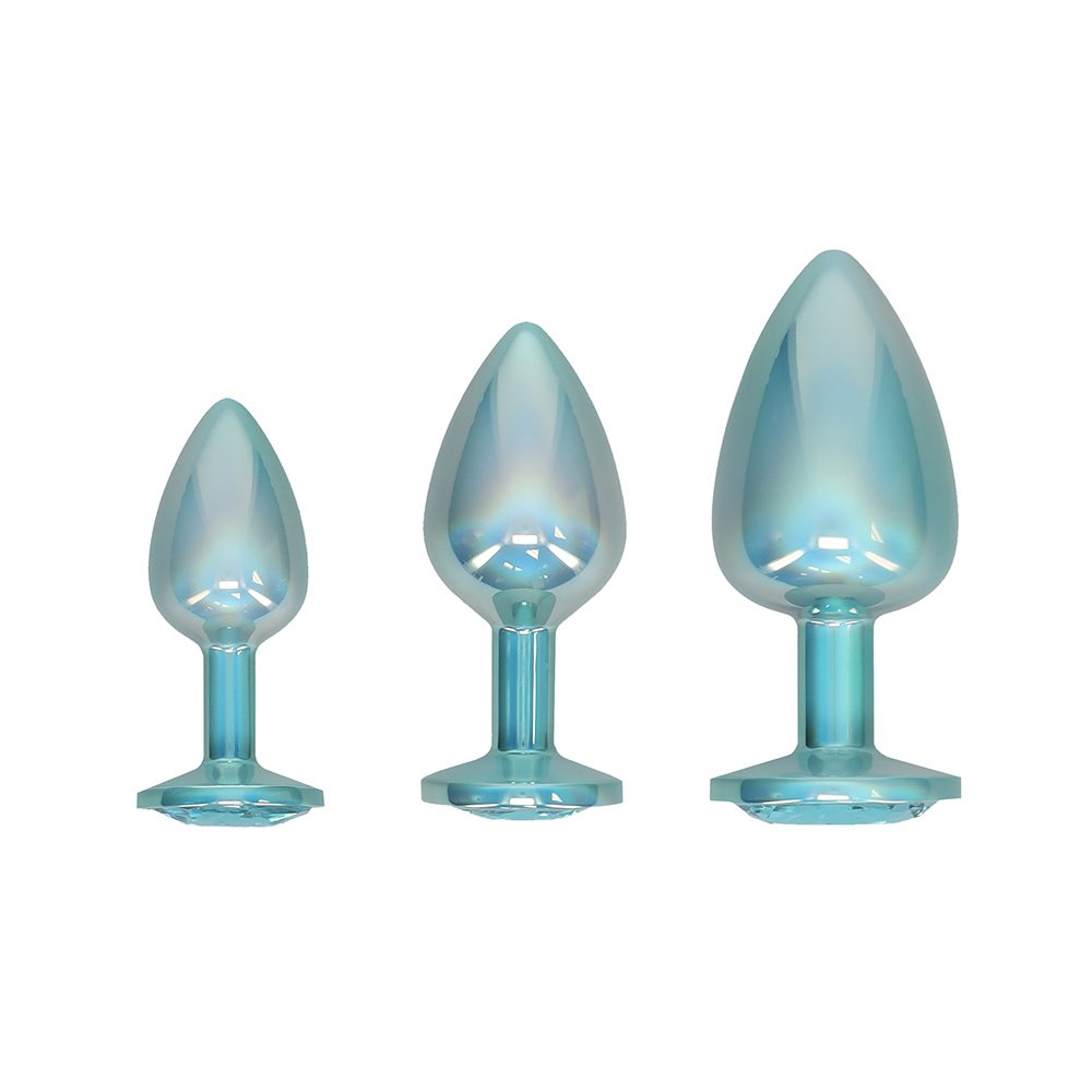 Paris Collection Metal Anal Plug Set Blue