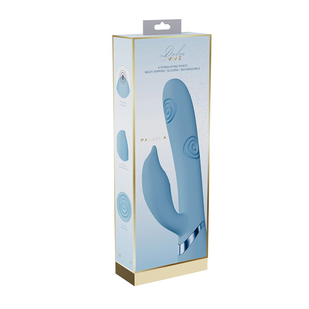 Pallina Triple Motor G-Spot Beaded Vibe Blue