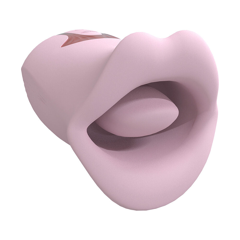 Kiss 10 Speed Suction & Vibrating Pink Mouth — photo 2
