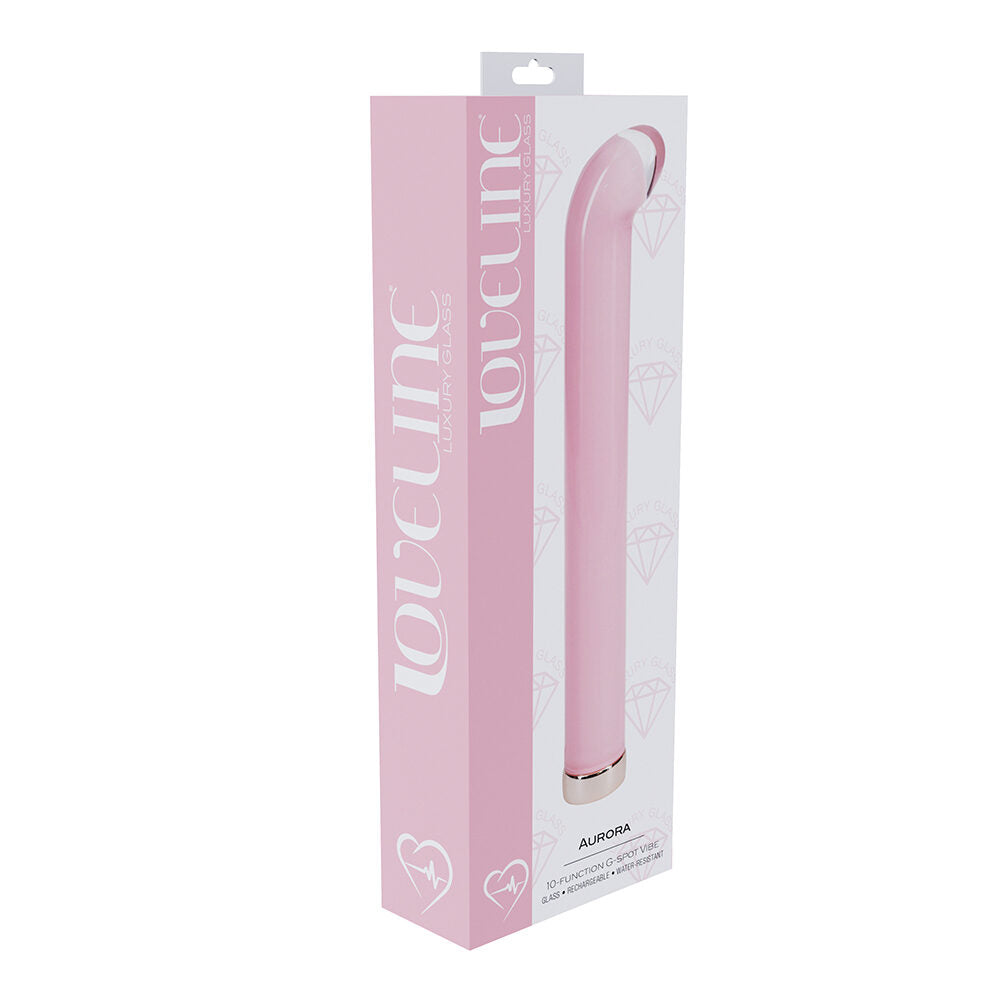 6.3″ Glass Aurora 10 Speed Rechargeable Pink