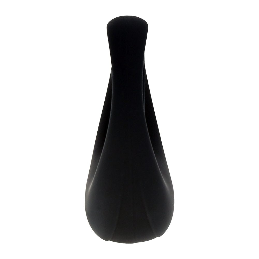 LevelZ Vibrating Liquid Silicone Cock & Ball Ring Black — photo 3