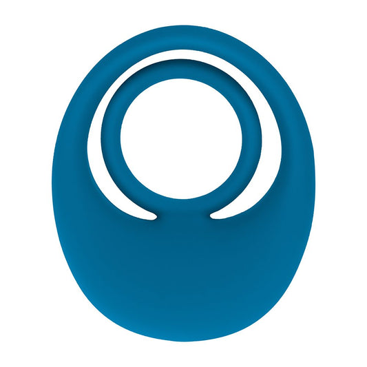 LevelZ Vibrating Liquid Silicone Cock & Ball Ring Teal