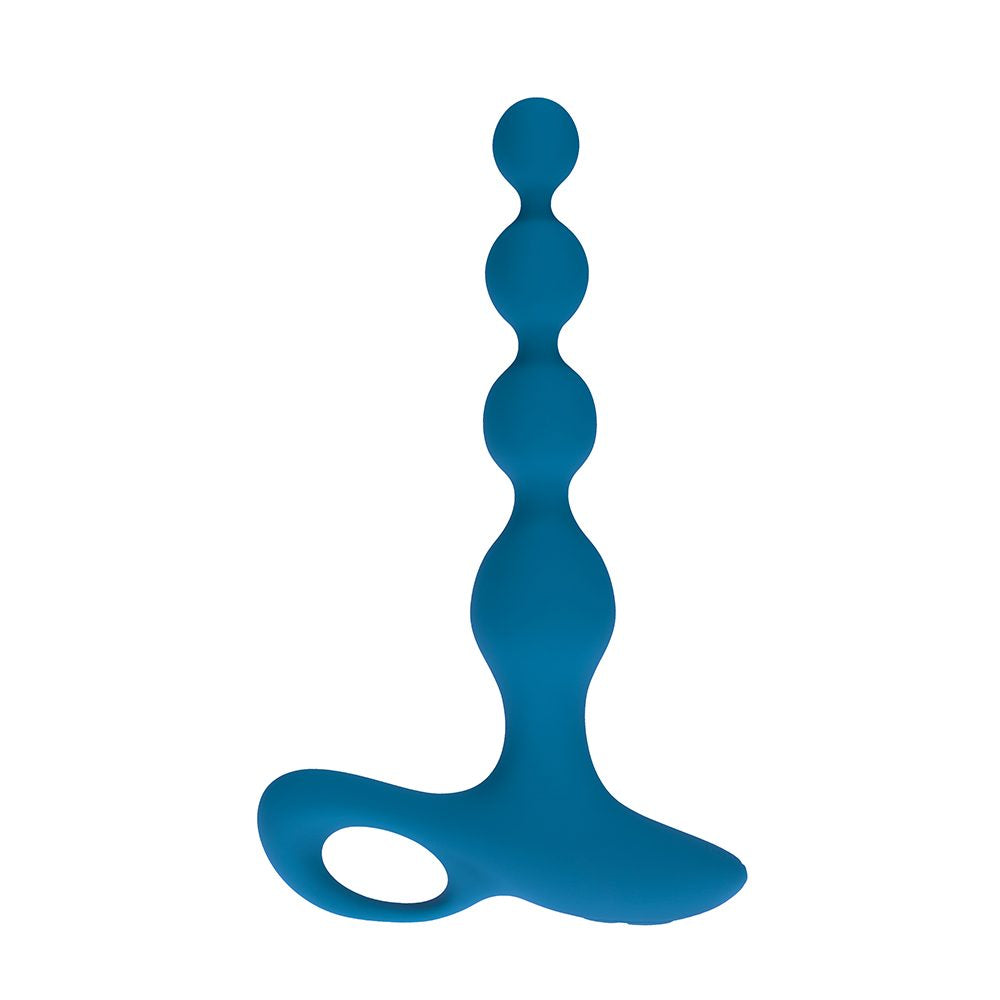 LevelZ Vibrating Beaded Anal Plug Teal