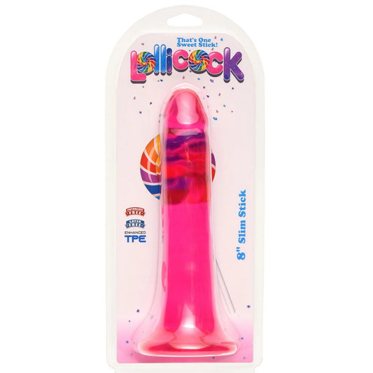 8″ Lollicock Slim Stick Cherry Ice