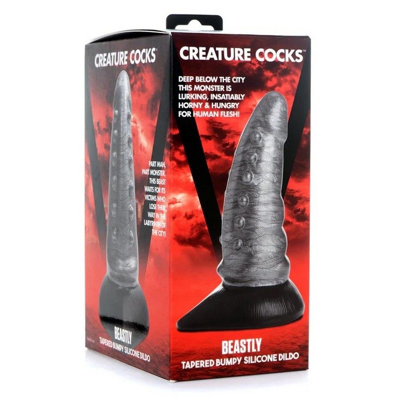 Creature Cock Beastly tapered Bumpy Silicone Dildo — photo 6