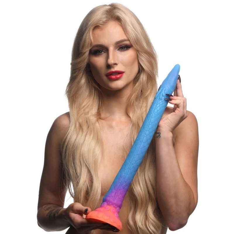 Creature Cock Makara Glow Silicone Snake Dildo — photo 3
