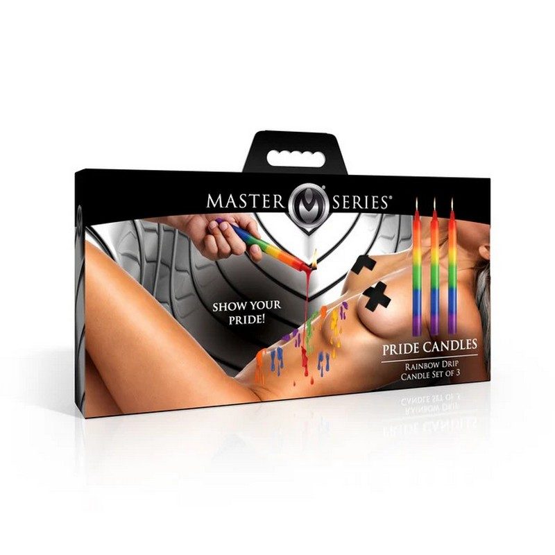 Pride Rainbow Drip Candles Set of 3 — photo 2