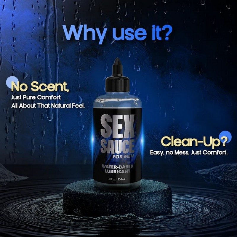 8 oz Sex Sauce for Men Water Based — photo 3
