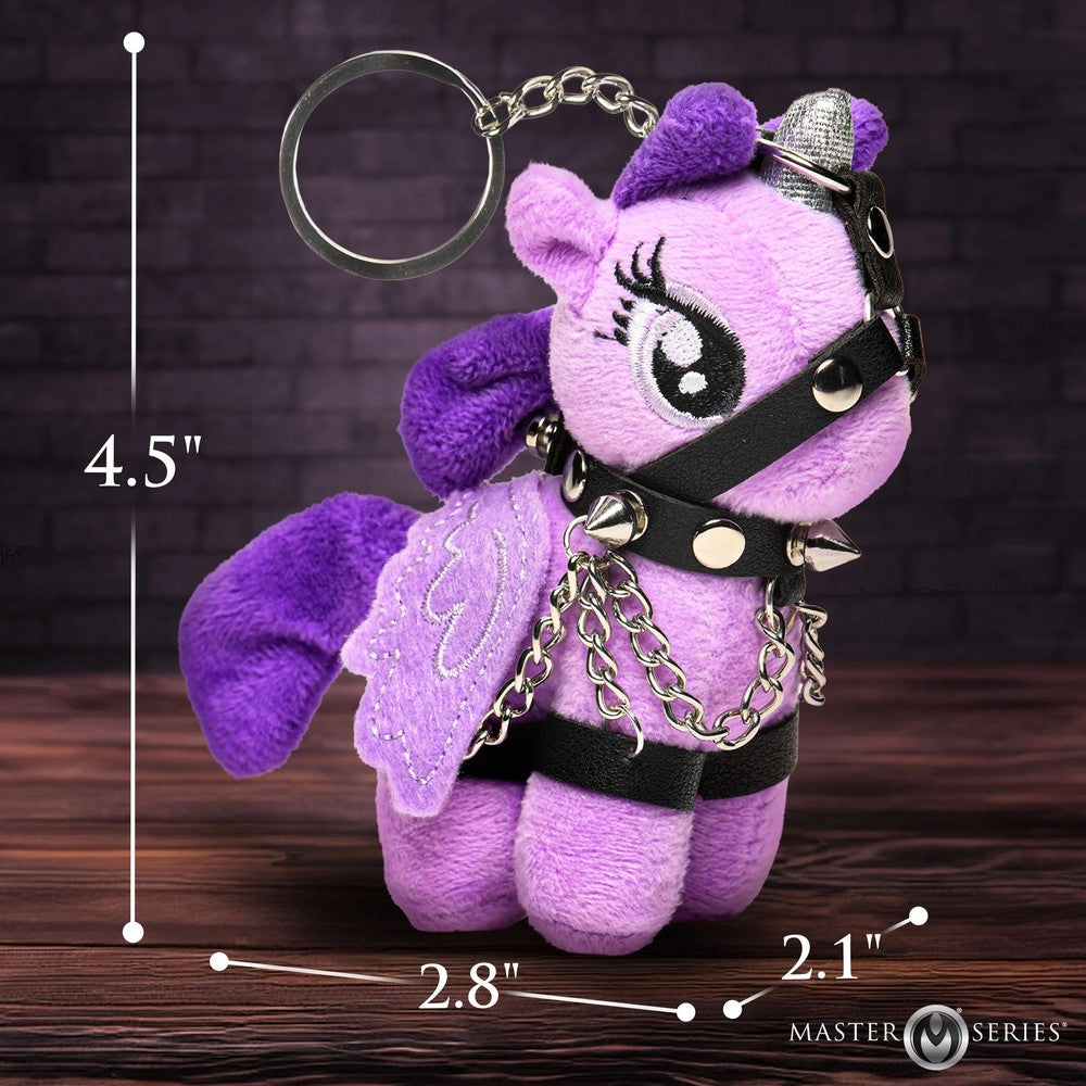 Raven Plum Bondage Pony Keychain Purple — photo 3