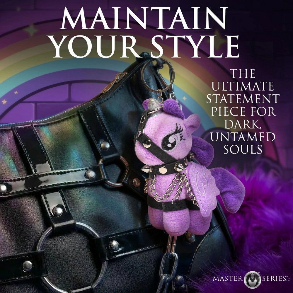 Raven Plum Bondage Pony Keychain Purple — photo 4