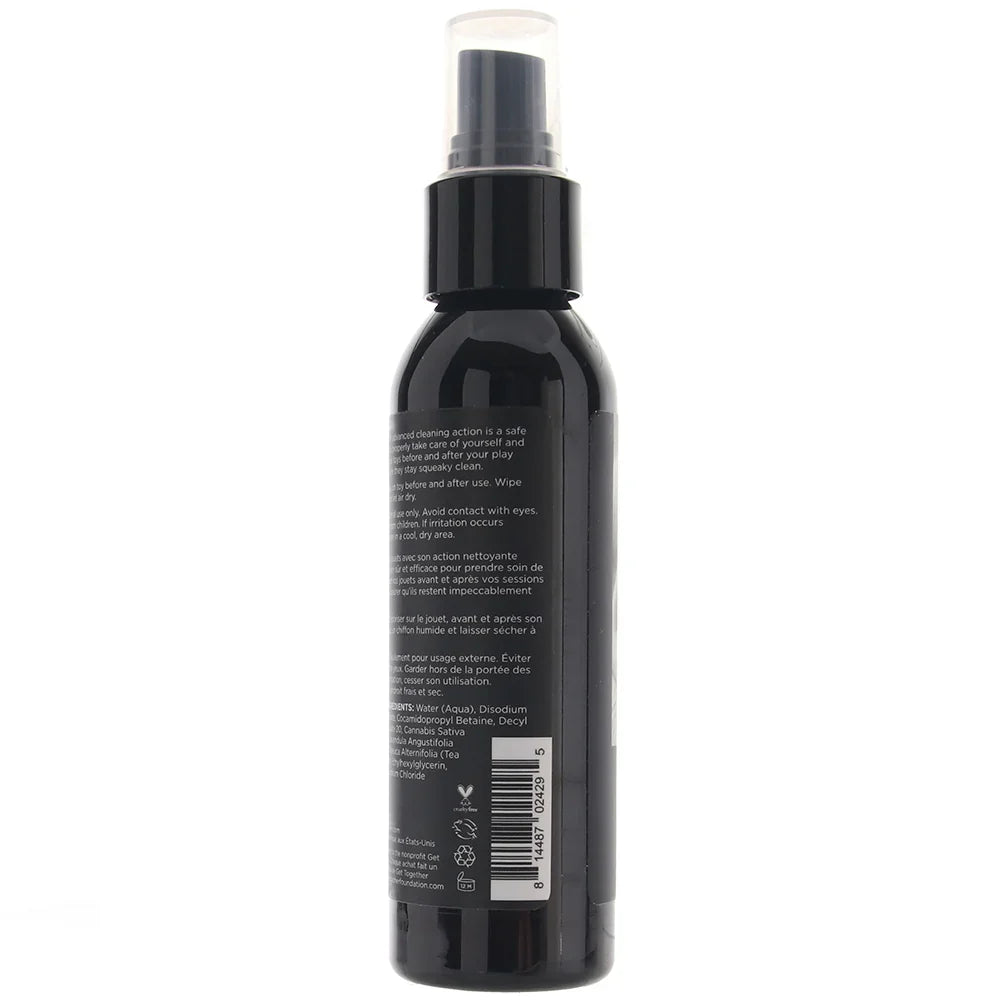 Hemp Seed Toy Cleaner in 4oz/118ml – Edmonton adult store – close-up view