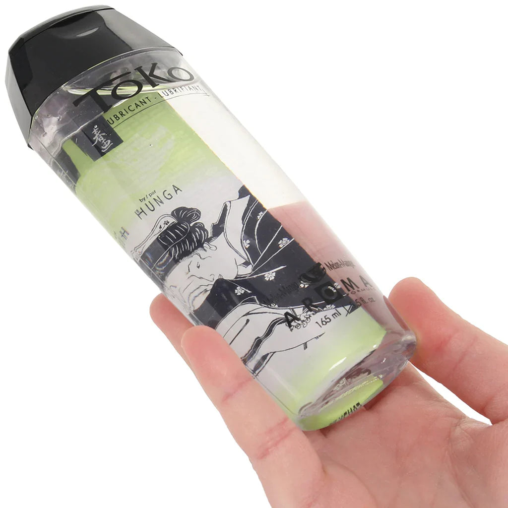 Toko Aroma Flavored Lube 5.5oz/163ml in Melon Mango – Heaven Boutique Edmonton – side view