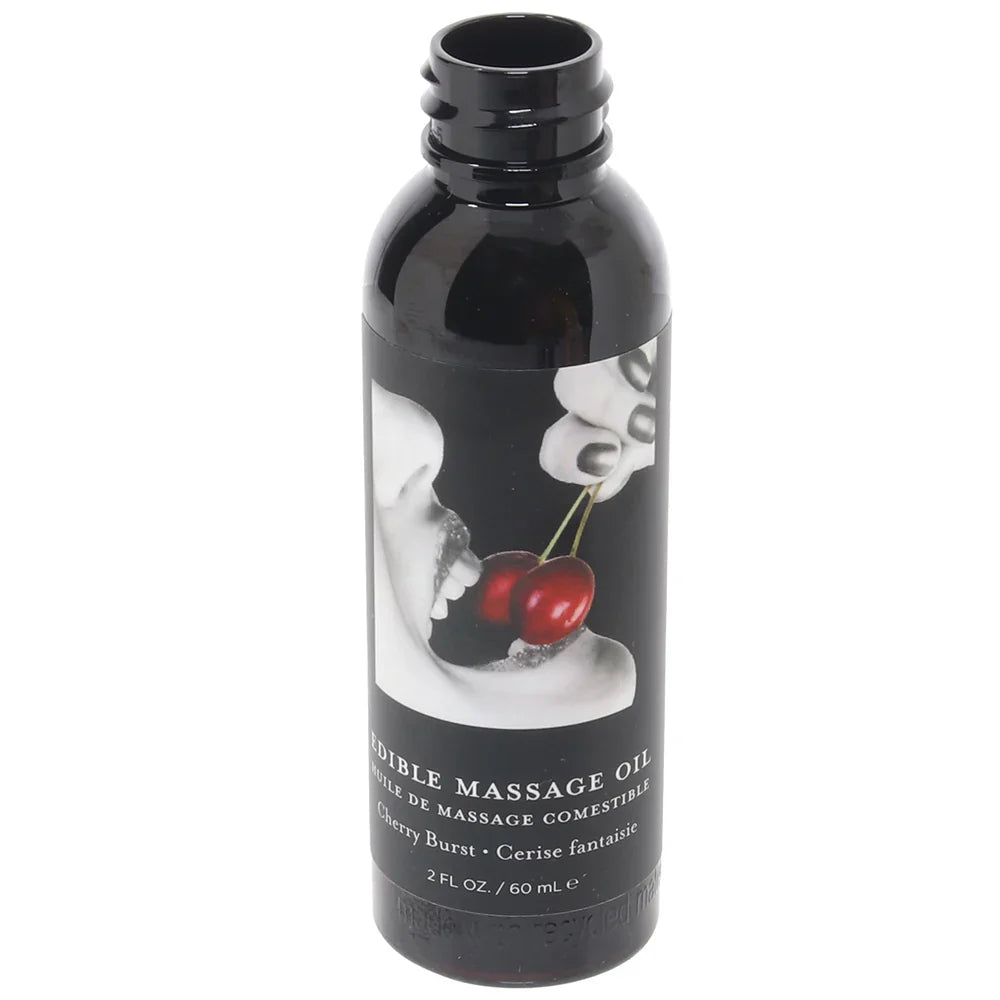 Edible Massage Oil 2oz/60ml in Cherry Burst – Edmonton – packaging view