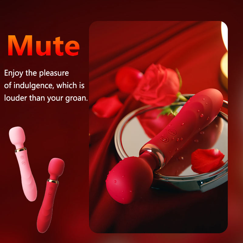 Dual-End Heating Wand Vibrator in Pink — Heaven Boutique Edmonton